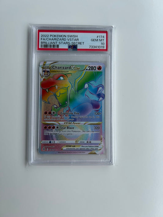 FA/ Charizard Vstar #174 psa 10 - VTK TCG