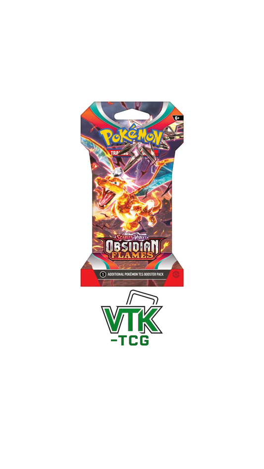 Obsidian Flames Booster pack (Sleeved)